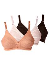Kit com 3 Sutiãs Sustentação Colonial Demillus 61383/78383 Taça B Colorido Kit com 3 Sutiãs Sustentação Colonial Demillus 61383/78383 Taça B Colorido
