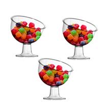 Kit Com 3 Taças Inclinada Pequena