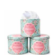 Kit com 3 Talcos Corporais Encanto Ninna Rosa com Pompom Aplicador 100g cada