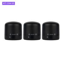 Kit Com 3 Tampa Rolha Vinho Pressão Tampa Reutilizável Garrafa Champanhes Vedação a Vácuo