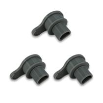 Kit com 3 tampas para conector de carregamento para OneWheel GT GTS em TPU cinza Kit com 3 tampas para conector de carregamento para OneWheel GT GTS em TPU cinza
