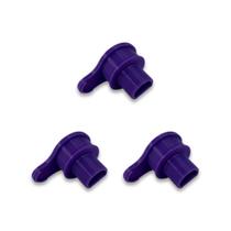 Kit com 3 tampas para conector de carregamento para OneWheel GT GTS, roxo, TPU Kit com 3 tampas para conector de carregamento para OneWheel GT GTS, roxo, TPU