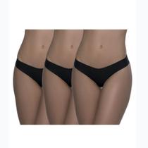 Kit com 3 Tangas Corte à Laser BR Lingerie 1135 Microfibra Kit com 3 Tangas Corte à Laser BR Lingerie 1135 Microfibra