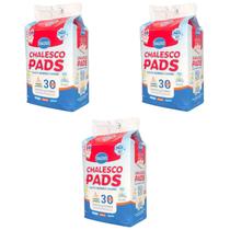 Kit com 3 Tapetes Higiênicos Chalesco Pads 60x55cm - 30 un