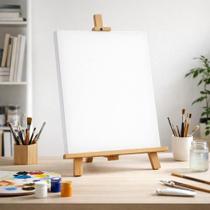 Kit com 3 Telas Para Pintura 40x50 cm em Algodão Cru Preparadas com Resina Acrílica e Chassi em Madeira, Ideais para Acrílica, Óleo e Estudos Artístic Kit com 3 Telas Para Pintura 40x50 cm em Algodão Cru Preparadas com Resina Acrílica e Chassi em Madeira, Ideais para Acrílica, Óleo e Estudos Artístic