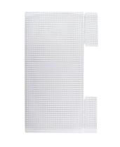 Kit com 3 TELAS PLASTICO 18.5x10.7cm - CIRCULO - BRANCA