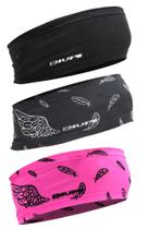 Kit com 3 Testeira Headband Faixa de Cabeça Hupi Asas Kit com 3 Testeira Headband Faixa de Cabeça Hupi Asas