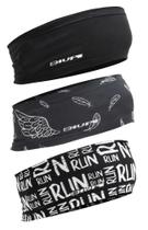 Kit com 3 Testeira Headband Faixa de Cabeça Hupi Run Kit com 3 Testeira Headband Faixa de Cabeça Hupi Run