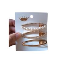 Kit com 3 Tic Tac para Cabelo Prendedores Práticos, Firmes e Estilosos