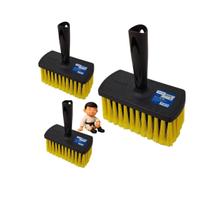 Kit com 3 tigre escova nylon pintura retangular 02 1199