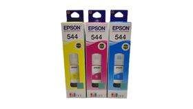 Kit com 3 tintas epson 544 - l1110 l3110 l3150 l3160 l5190 Kit com 3 tintas epson 544 - l1110 l3110 l3150 l3160 l5190