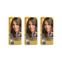 Kit Com 3 Tintura Cor&Ton Louro Escuro Mini kit 6.0