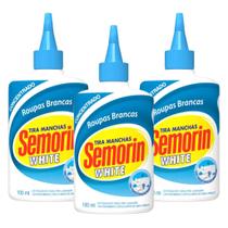 Kit com 3 Tira Manchas White Semorin 100ml