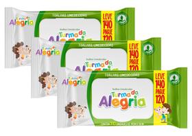 Kit Com 3 Toalha Umedecida Turma da Alegria Leve 140 Pague 120 Total 420 Unidades Kit Com 3 Toalha Umedecida Turma da Alegria Leve 140 Pague 120 Total 420 Unidades