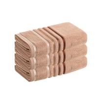 Kit com 3 Toalhas Banho Karsten Lumina Toque Macio e Alta Absorção