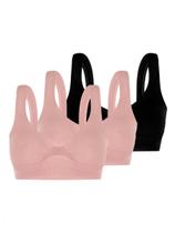 Kit com 3 Tops sem Aro e sem Bojo Loba 41300-001