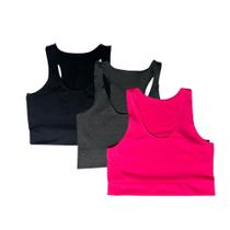 Kit com 3 tops Suplex Academia Fitness treino Kit com 3 tops Suplex Academia Fitness treino