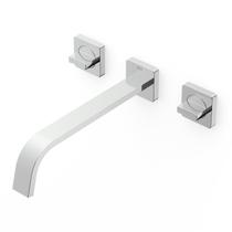 Kit com 3 Torneira Misturador para Banheiro de Parede com Válvula de Escoamento Virtus Roca Kit com 3 Torneira Misturador para Banheiro de Parede com Válvula de Escoamento Virtus Roca