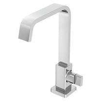 Kit com 3 Torneira para Banheiro de Mesa Bico Alta Virtus Roca Prata/Cromado Celite