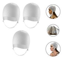 Kit com 3 Toucas para Luzes Mechas Reflexos Siliconada Profissional Dompel