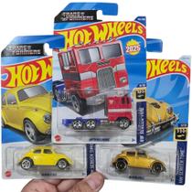 Kit com 3 Transformers Bumblebee's + Optimus Prime Hot Wheels 2024