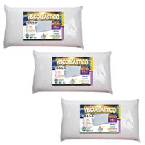 Kit com 3 Travesseiros Nasa King - 50cm x 90cm
