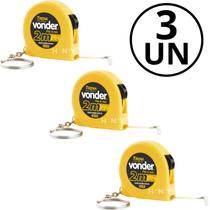 Kit com 3 Trenas Chaveiro Aço 2 Metros - Vonder