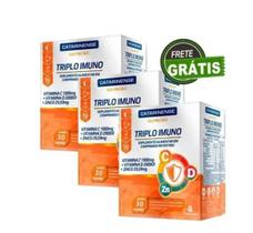 Kit com 3 Triplo Imuno Catarinense com 90 Cápsulas