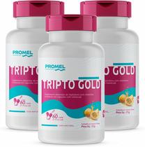 Kit Com 3 Tripto Gold Triptofano Com Maracujá 60 Capsulas de 450mg Promel