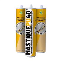 Kit Com 3 Tubos Mastique Pu 40 Para Junta De Dilatação