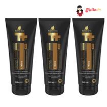 Kit com 3 un creme pentear 3 fases 240ml barro minas Kit com 3 un creme pentear 3 fases 240ml barro minas