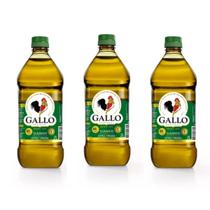 Kit Com 3 Unidades Azeite De Oliva Extra Virgem Gallo 2litro