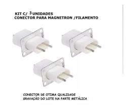 Kit Com 3 Unidades - Conector Para Magnetron Filamento