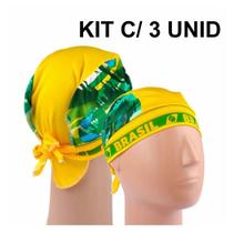 KIT COM 3 UNIDADES DE Bandana do Brasil - UN