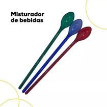 Kit Com 3 Unidades De Colheres de Cabo Longo para Drinks