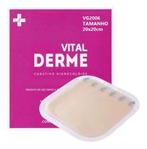 Kit com 3 unidades de Curativo Hidrocoloide 20cmx20cm Vitalderme