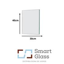 Kit com 3 unidades de espelho Decorativo Retangular Banheiro Sala Cozinha 30x40cm - Smart glass