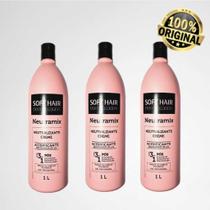 Kit Com 3 Unidades De Neutramix- Neutralizante Soft Hair 1 Litro Cada