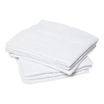 Kit com 3 Unidades de Pano Branco Alvejado Formato Saco 40x60 cm