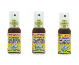Kit Com 3 Unidades Do Spray Completo De Propolis