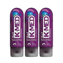 Kit com 3 unidades K-Med Gel Lubrificante 2em1 200ml