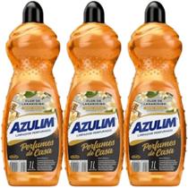 Kit com 3 unidades Limpador Perfumado Azulim Flor de Laranjeira 1L Kit com 3 unidades Limpador Perfumado Azulim Flor de Laranjeira 1L