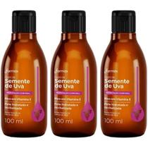 Kit com 3 Unidades Óleo Corporal Semente de Uva Farmax 100ml