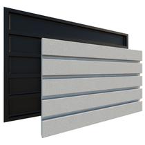 Kit com 3 Unidades Placa Forma de Gesso Ripado - Preto