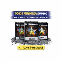 Kit com 3 Unidades Pó de Mironga Sumiço Proteção Defesa Espiritual Afastamento