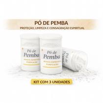 Kit com 3 Unidades Pó de Pemba Proteção Limpeza Espiritual Rituais Kit com 3 Unidades Pó de Pemba Proteção Limpeza Espiritual Rituais