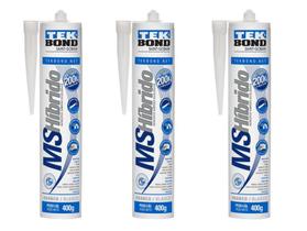 Kit com 3 unidades -silicone adesivo hibrido branco tek bond Kit com 3 unidades -silicone adesivo hibrido branco tek bond