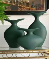 Kit com 3 vasos decorativos