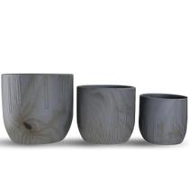Kit com 3 Vasos Para Decoração Cachepot Linha Genebra - Kit com 3 Vasos Para Decoração Cachepot Linha Genebra -