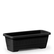 Kit Com 3 Vasos Plasticos Jardineiras Floreira GG Horta De 17,50 Litros Preta